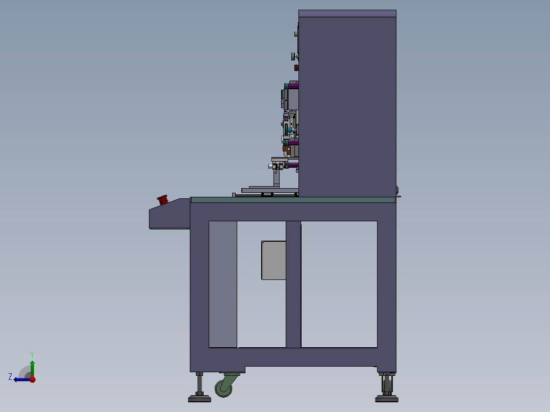 T48 ACF预压机 单工位右视图