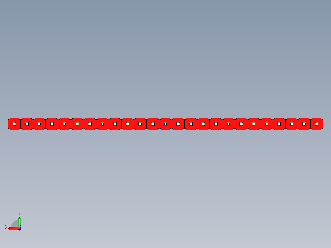 彩色公头100mil（2.54mm）系列-DS1021_red_1x25p_100mil_Type19_rev1.0后视图