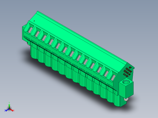 DEGSON 2EDG（M） 系列 5.0mm 螺丝锁紧可插拔接线端子组-2EDGKLM-5.0-13P-14-00AH