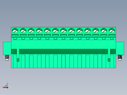 DEGSON 2EDG（M） 系列 5.0mm 螺丝锁紧可插拔接线端子组-2EDGKLM-5.0-13P-14-00AH后视缩略图