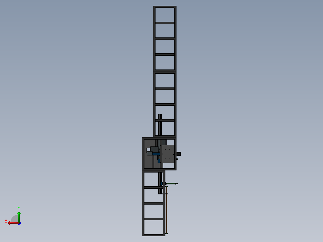 铝型材切割机后视图