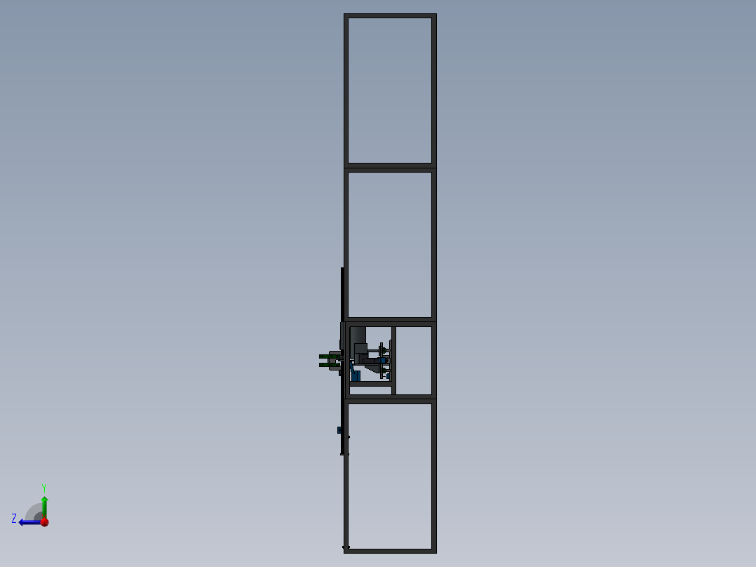 铝型材切割机右视图