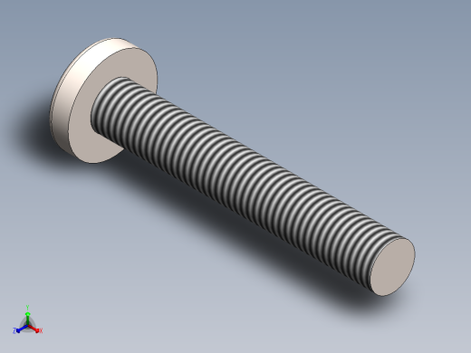螺丝 M4 十字盘头-M4x25 Screw head.SLDPRT正等轴测缩略图