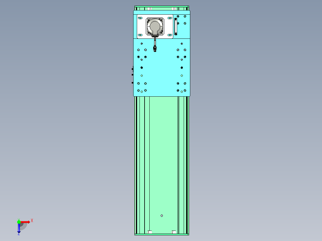 东锦齿条传动DH270G-L167-S650-BU-减速机+750W俯视图