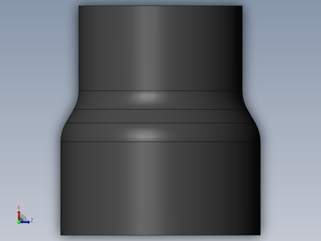 PVC管件-2x1.5_R-Socket俯视图