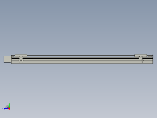 直线模组WG-LHB12-S1050-R(B)设计图纸右视缩略图