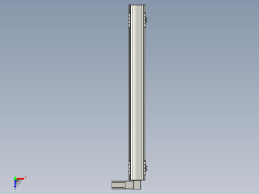 直线模组WG-LHB12-S1050-R(B)设计图纸俯视缩略图