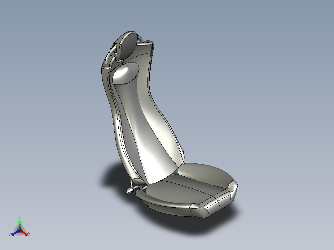 汽车座椅 (9)正等轴测图