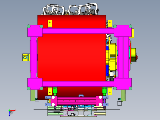点焊夹具3D数模图纸 STP格式俯视缩略图