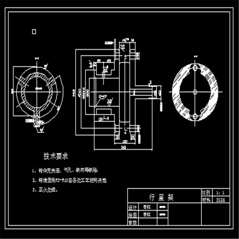提升机驱动系统CAD图纸 机械设计参考资料设计素材