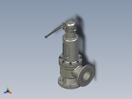 全启弹簧安全阀creo三维 705550===20正等轴测缩略图