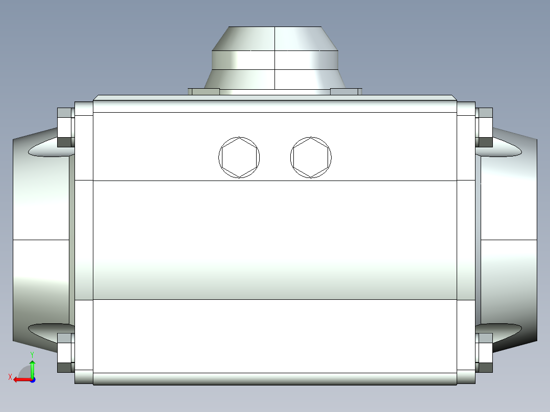 阀门模型-2051_30pneumatic_rotary_actuator后视图