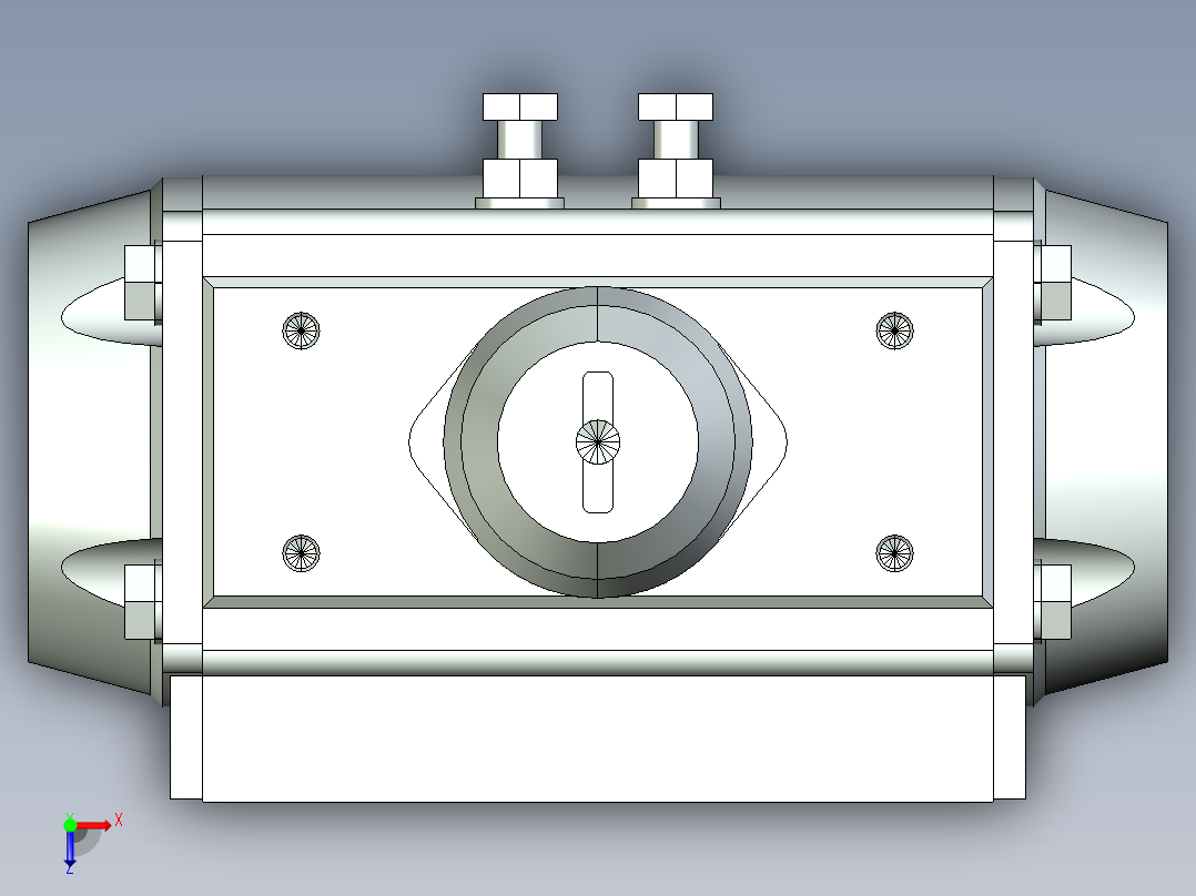 阀门模型-2051_30pneumatic_rotary_actuator俯视图