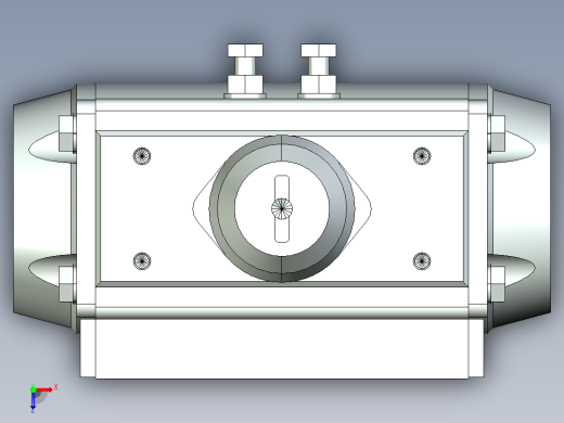 阀门模型-2051_30pneumatic_rotary_actuator俯视缩略图