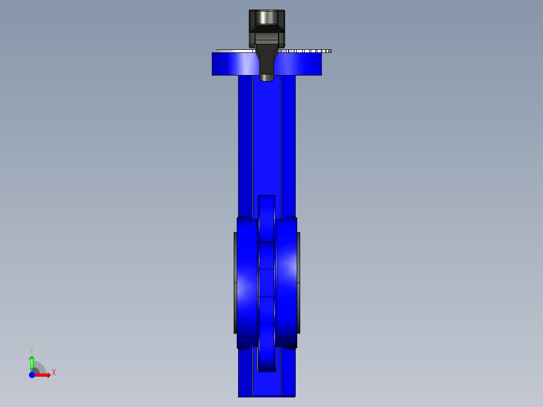 阀门模型-DN50____前视图