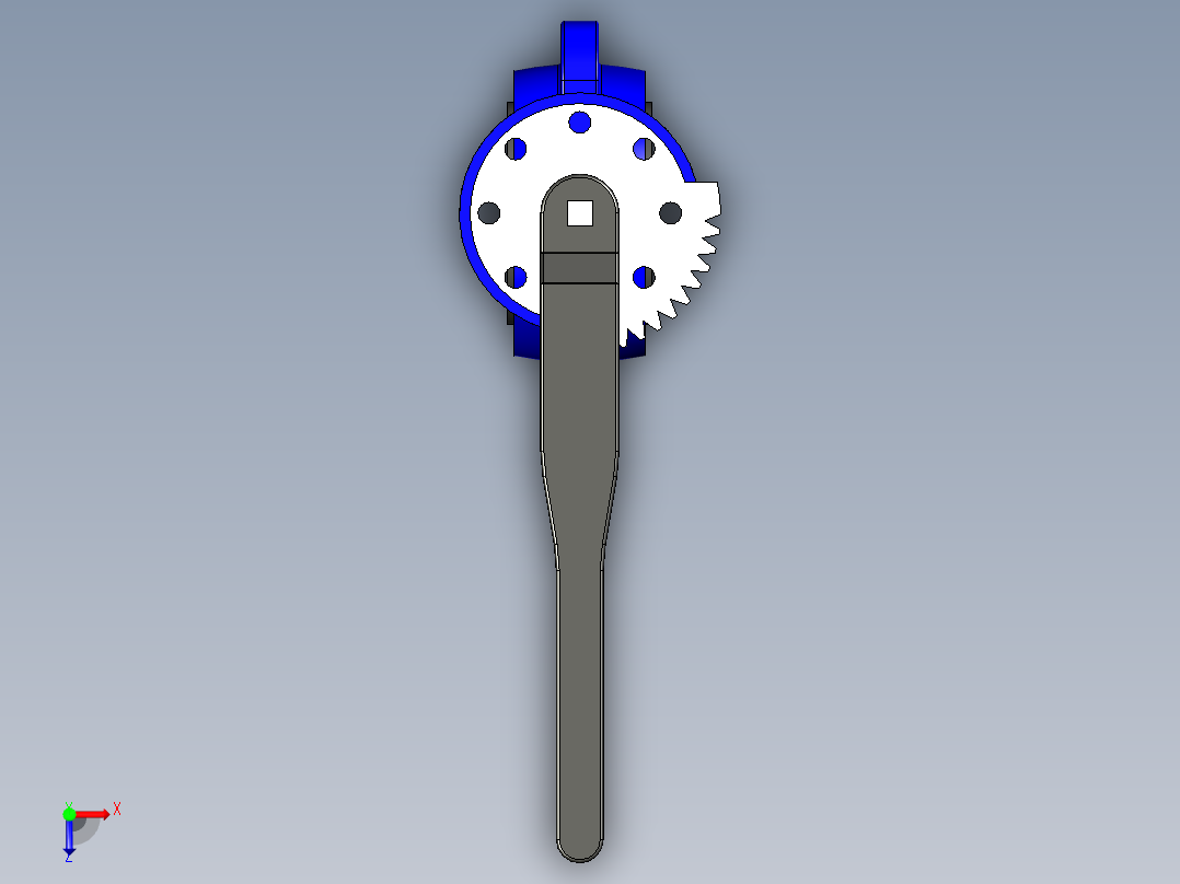 阀门模型-DN50____俯视图