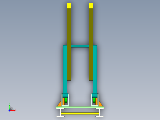 1G060--曲柄摇杆自动液面捞渣机+三维proe前视缩略图