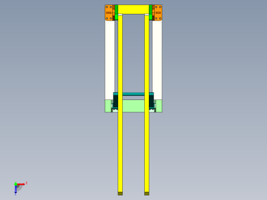 1G060--曲柄摇杆自动液面捞渣机+三维proe俯视缩略图