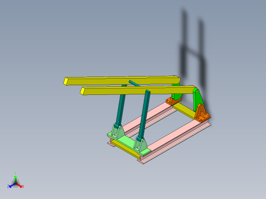 1G060--曲柄摇杆自动液面捞渣机+三维proe正等轴测缩略图