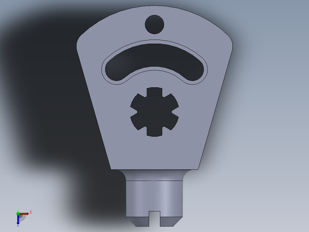 机械零件图17俯视图