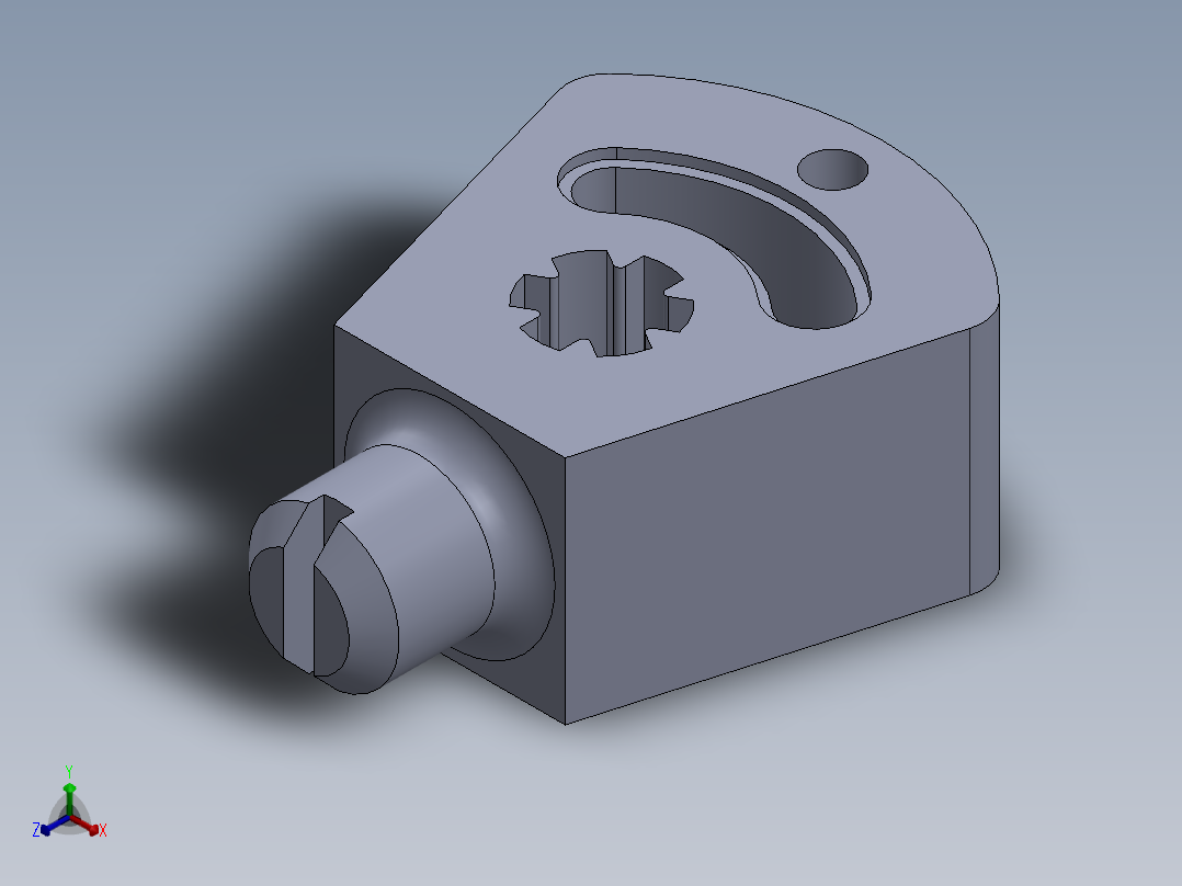 机械零件图17正等轴测图