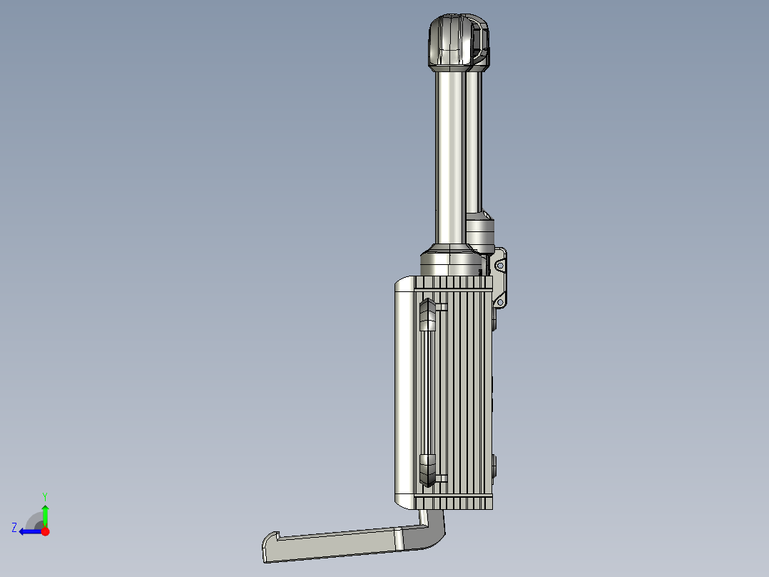 悬臂控制操控箱键盘支架-D2-垂直墙座-转角-转交-箱体链接器-250-500-300右视图
