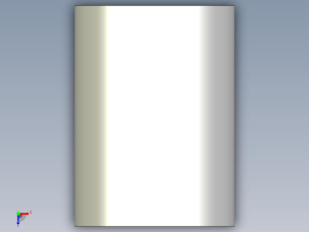 大壓縮量輕荷重彈簧(扁線)(銀色)TR-3D多系列多零件图纸模型俯视图