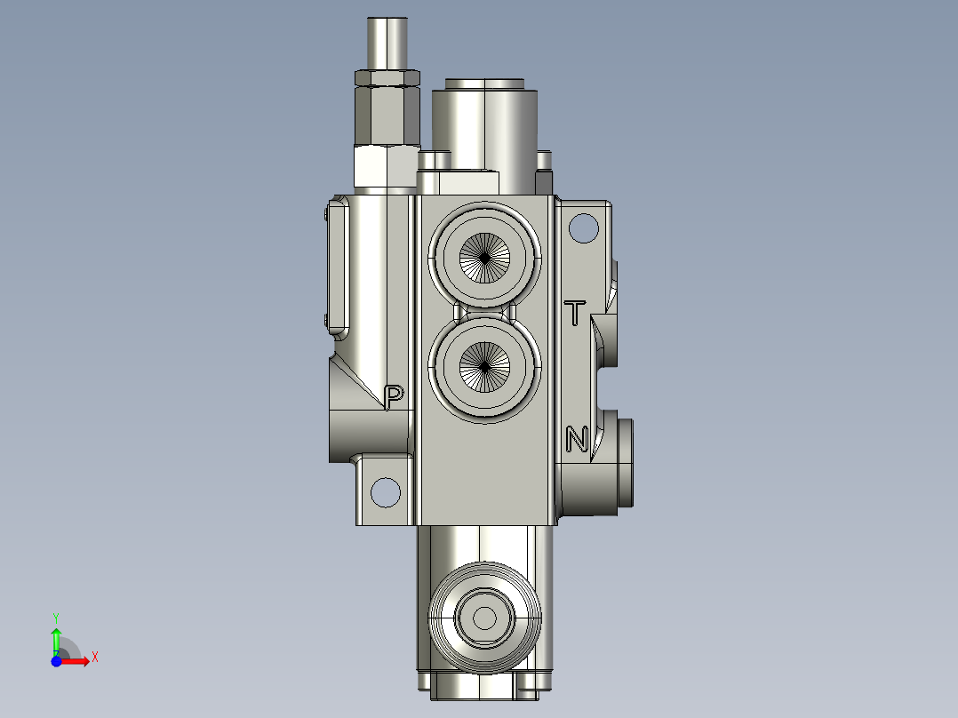 手动或机械控制液压方向控制阀LOT40前视图