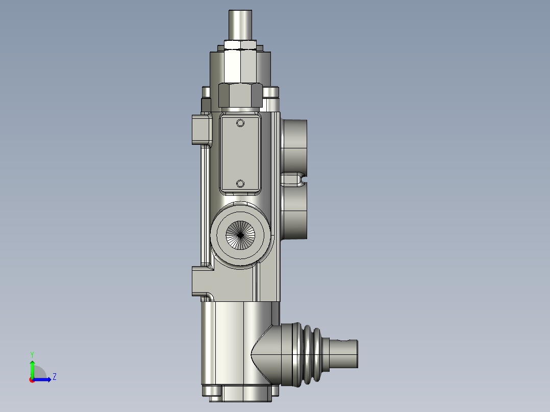 手动或机械控制液压方向控制阀LOT40左视图