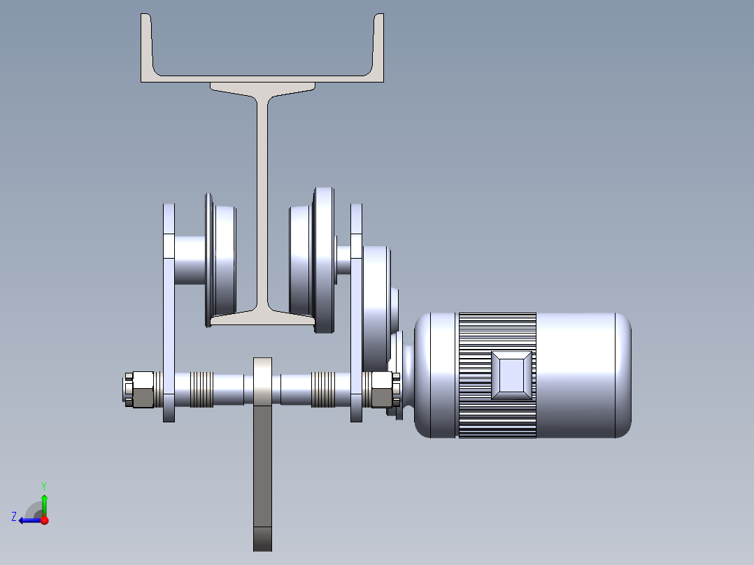 葫芦行走电机512401右视图