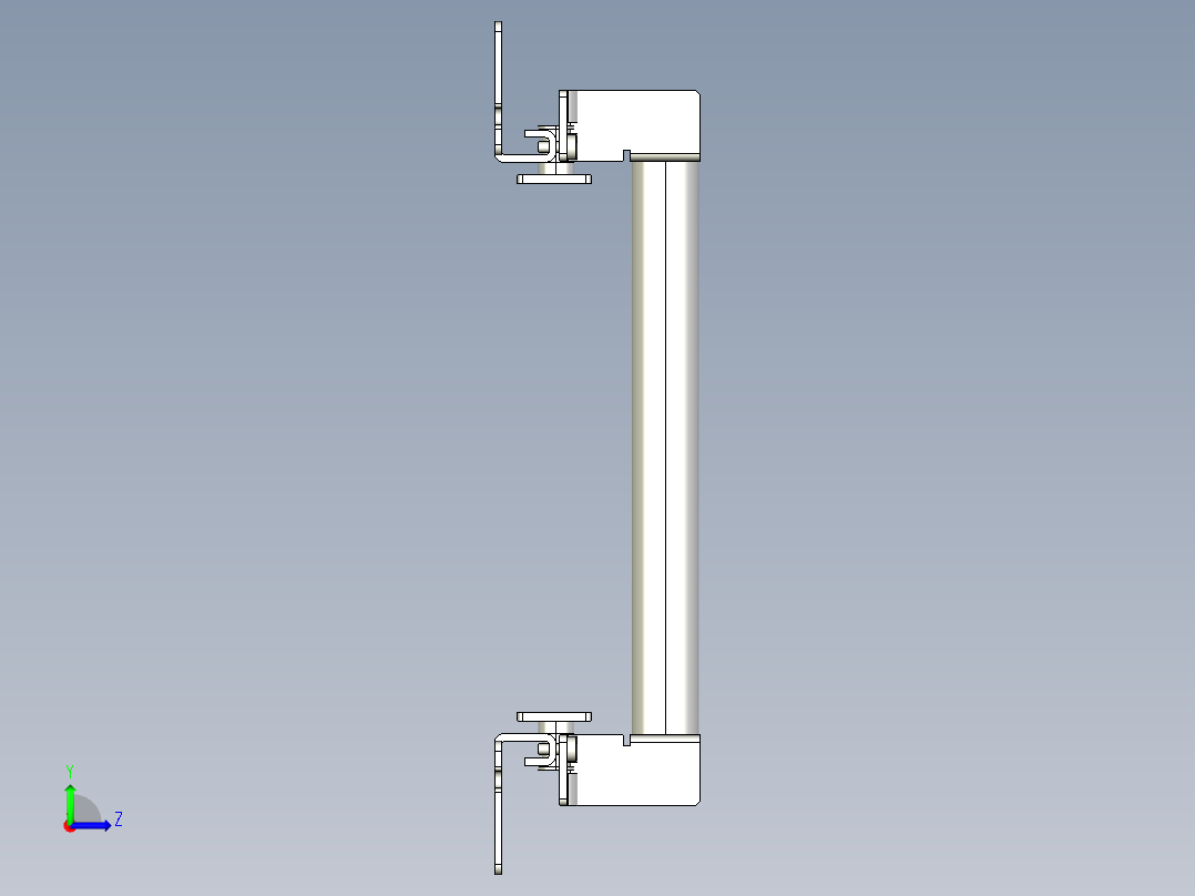 基恩士SL-JB15_back-mount_kc图纸模型左视图