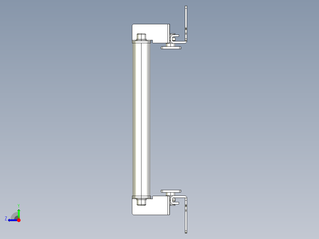 基恩士SL-JB15_back-mount_kc图纸模型右视图