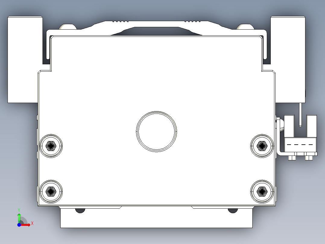 TPA-KNR-100E-2020C-L1200A1-M-P75-N3线性模块铝制底座前视图