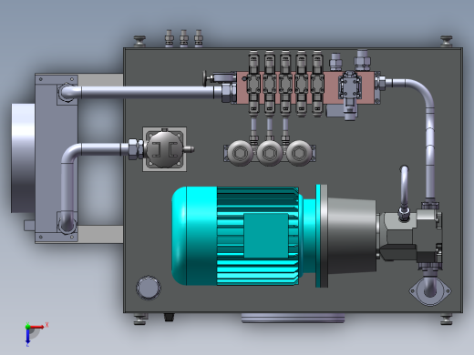 流水线设备液压站俯视缩略图