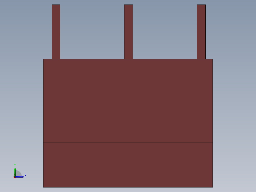 LRD340C热继电器 施耐德左视图
