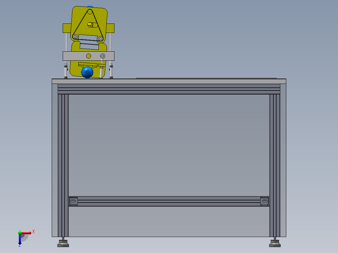 2023.02月-机械加工车间履带式打磨机俯视图