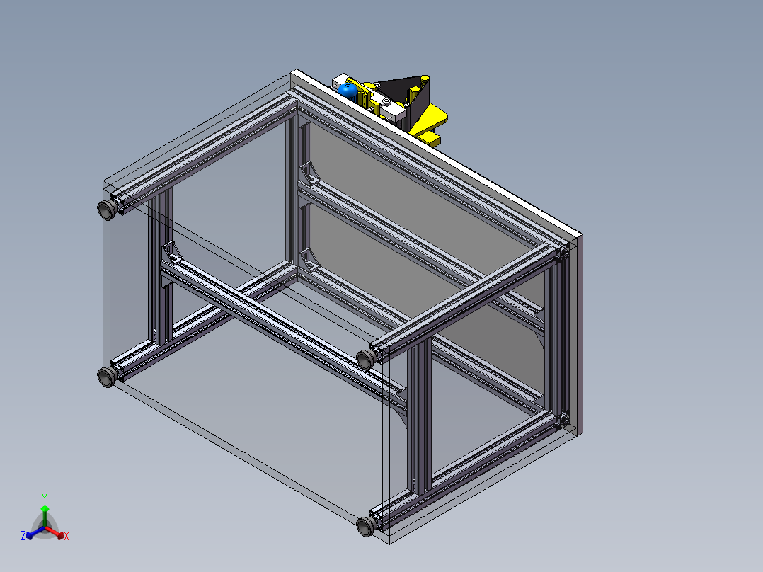 2023.02月-机械加工车间履带式打磨机正等轴测图
