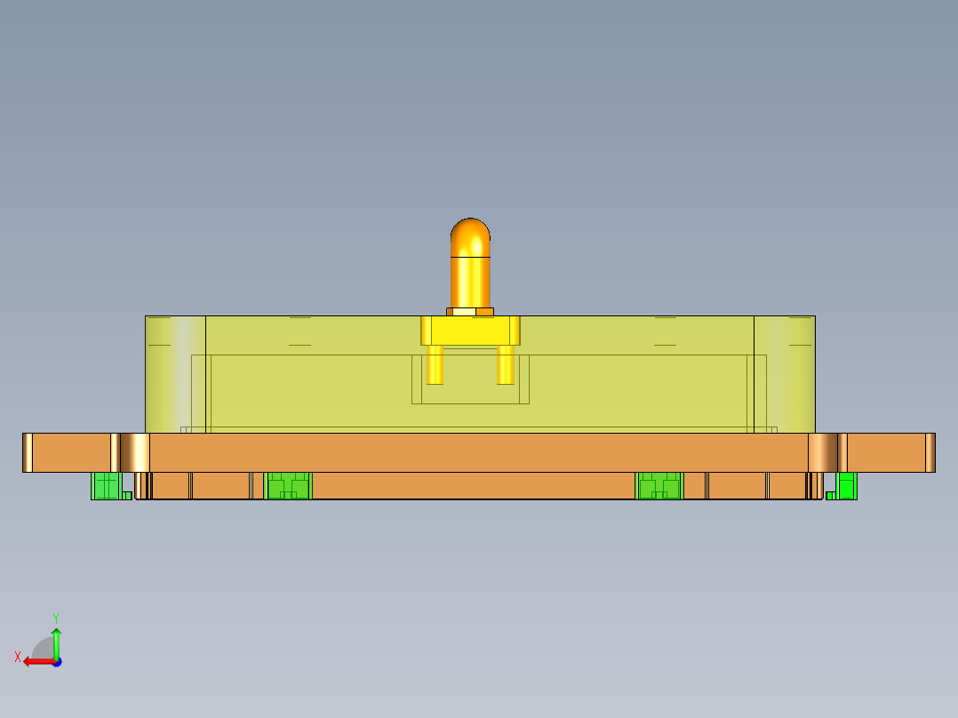 UP5502-A笔记本CNC工装夹具三维模型-CNC2-210615后视图
