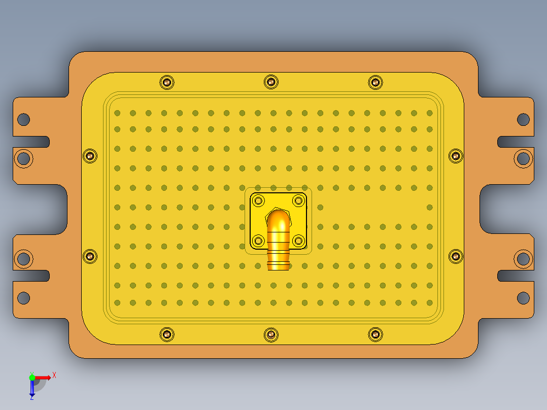 UP5502-A笔记本CNC工装夹具三维模型-CNC2-210615俯视图