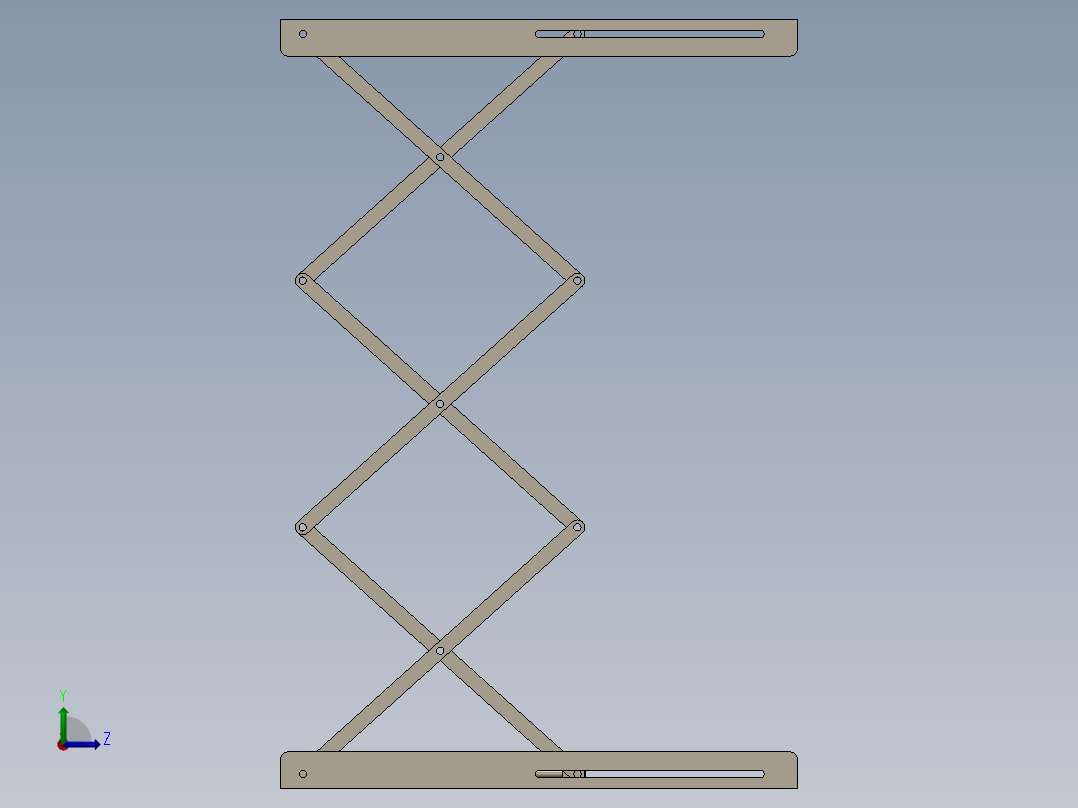 剪叉升降机左视图