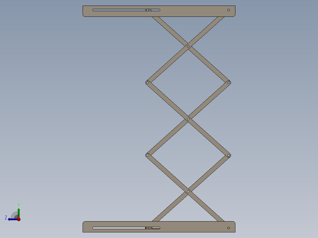 剪叉升降机右视图