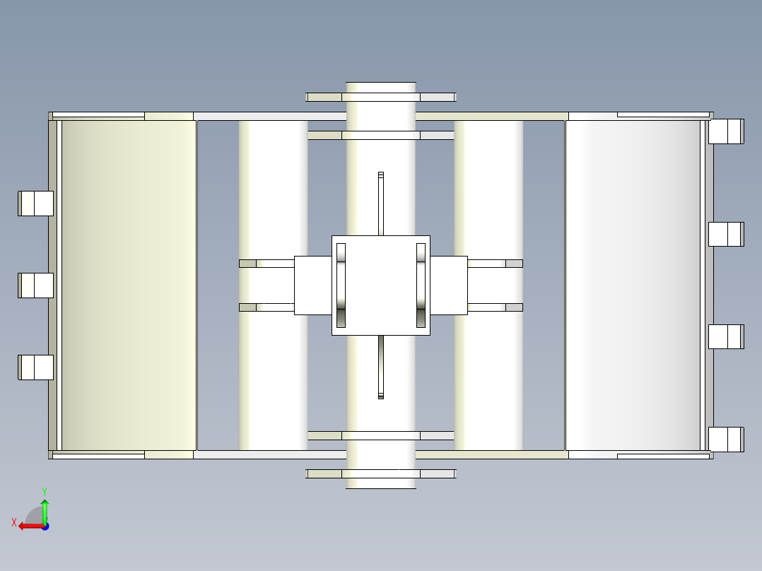 挖掘机贝壳斗后视图
