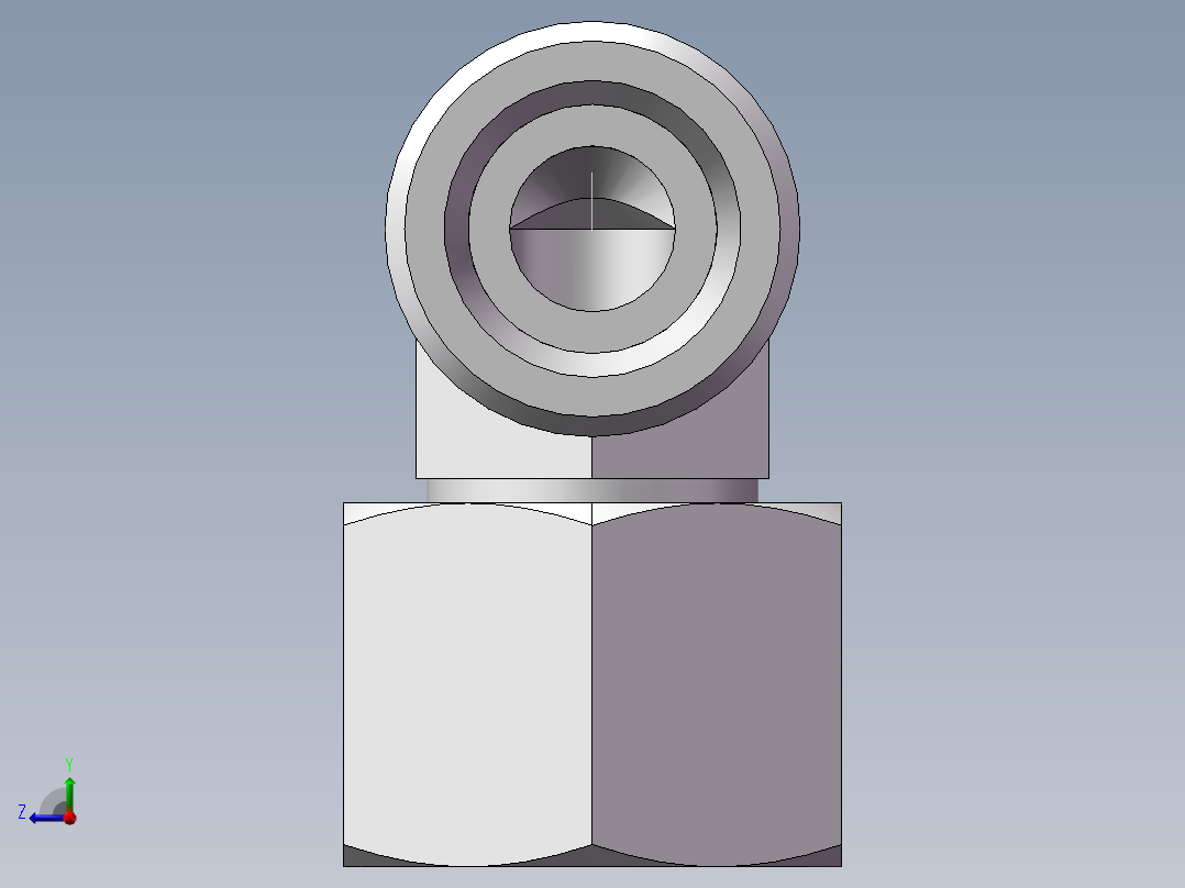 直角组合接头、2D9-20右视图