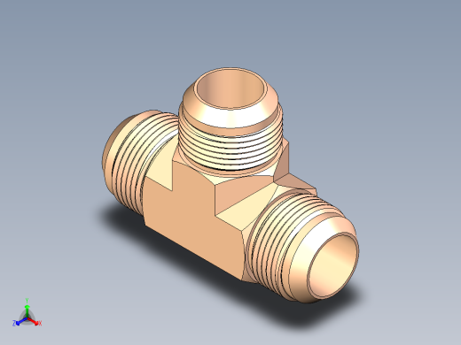 B3004507-三通管接头喇叭口