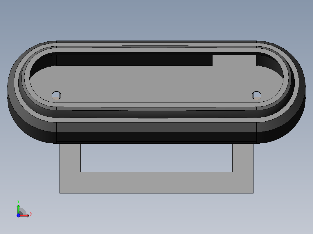 英特尔实感D455安装座前视图
