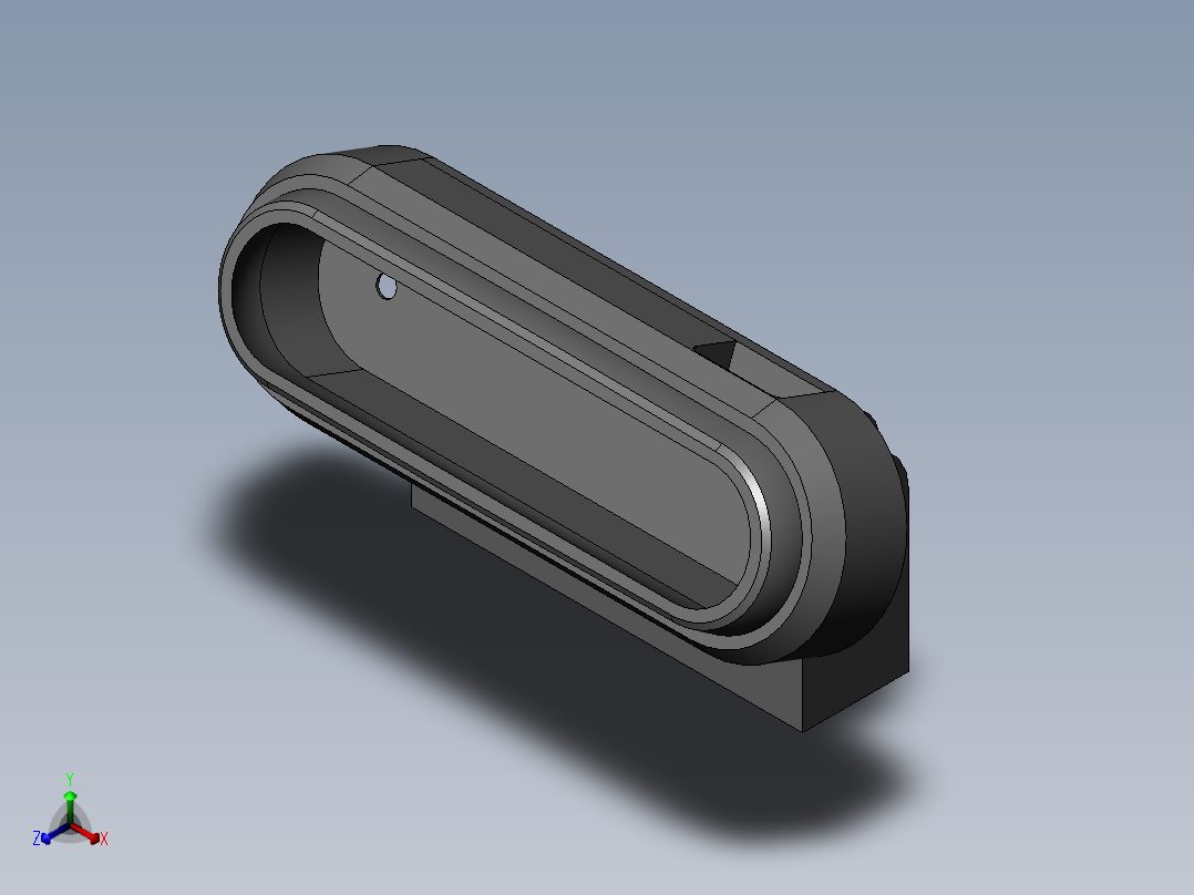 英特尔实感D455安装座正等轴测图