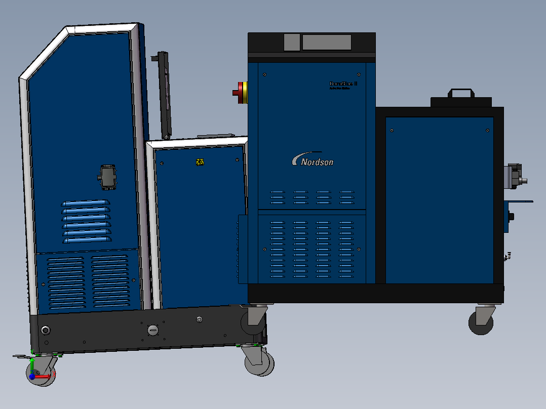 2款20升和45升轮式熔化器前视图