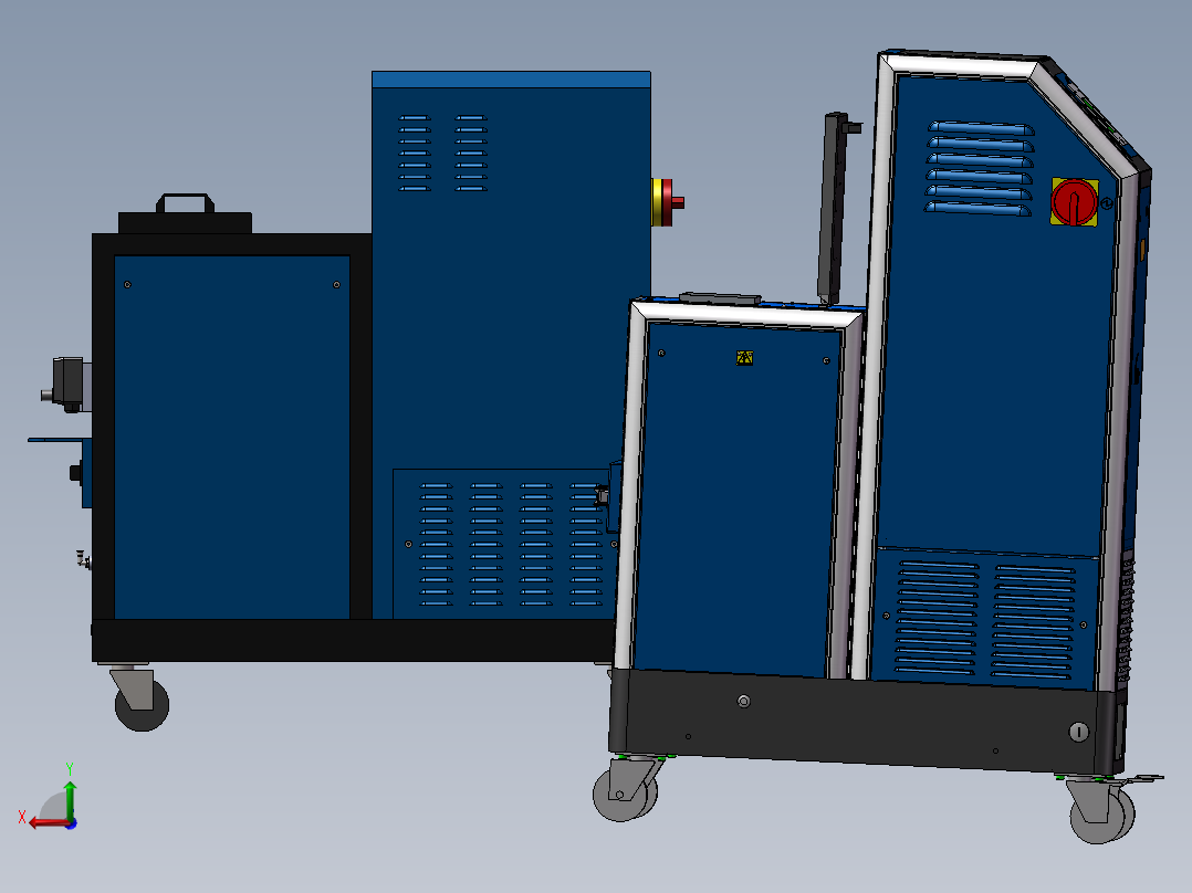 2款20升和45升轮式熔化器后视图