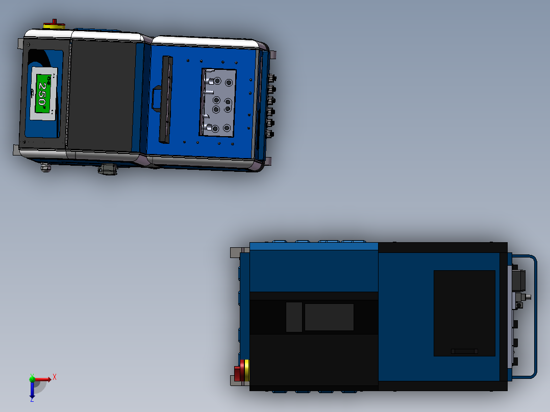 2款20升和45升轮式熔化器俯视图