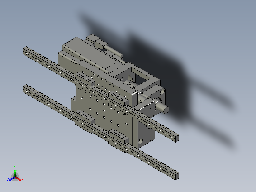 860-0300浮动电机模组正等轴测图